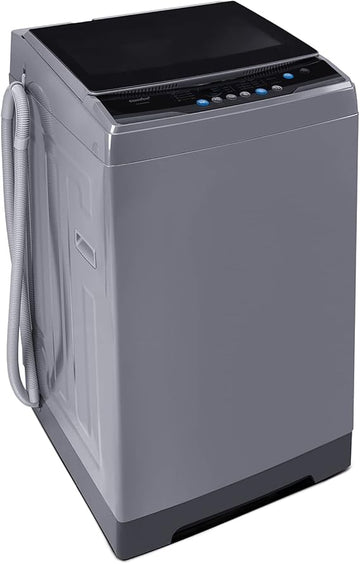 COMFEE’ 1.6 Cu.ft Portable Washing Machine, 11lbs Capacity Fully Automatic Compact Washer with Wheels, 6 Wash Programs Laundry Drain Pump, Ideal for Apartments, RV, Camping, Magnetic Gray